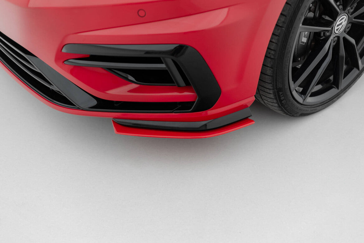 Frontlippe passend für VW Golf R / R-Line Mk7 FL rot Hochglanz