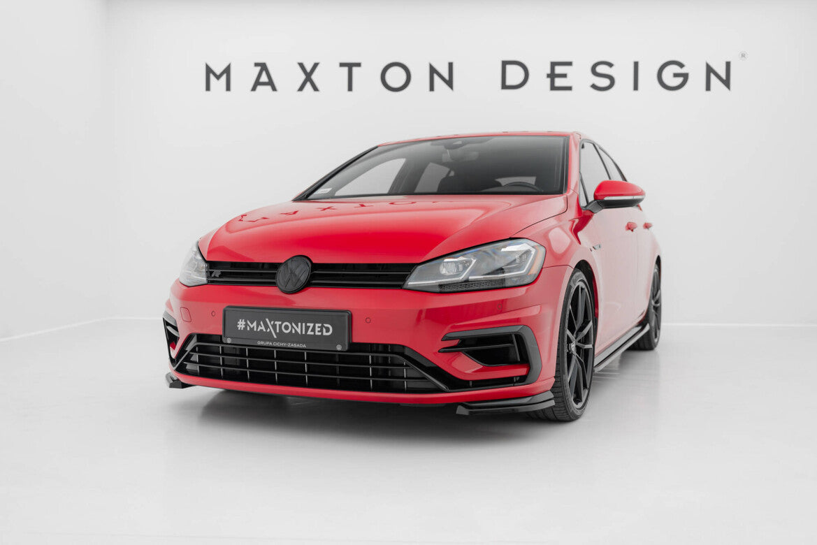 Frontlippe passend für VW Golf R / R-Line Mk7 FL schwarz Hochglanz