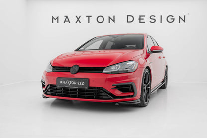 Frontlippe passend für VW Golf R / R-Line Mk7 FL schwarz Hochglanz