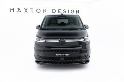 Frontlippe passend für VW Multivan Long T7 schwarz Hochglanz