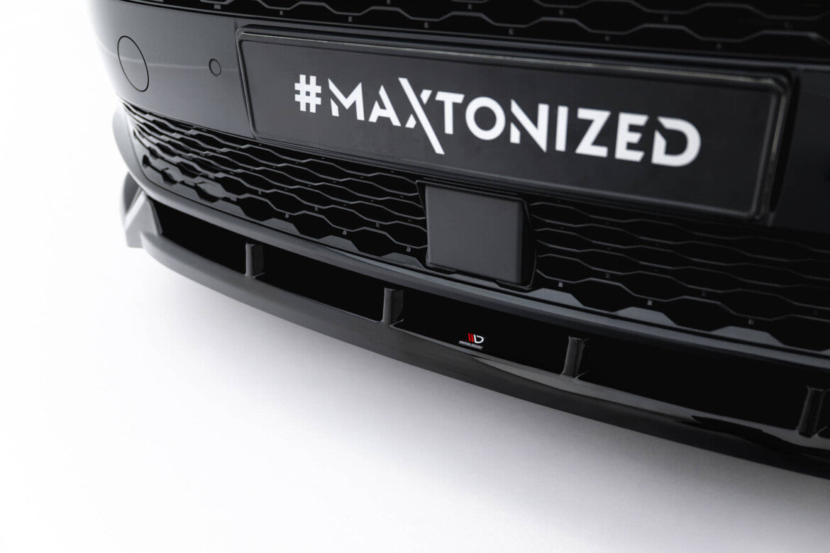 Frontlippe passend für VW Multivan Long T7 schwarz Hochglanz
