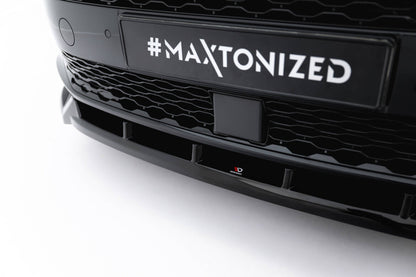 Frontlippe passend für VW Multivan Long T7 schwarz Hochglanz