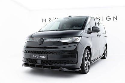 Frontlippe passend für VW Multivan Long T7 schwarz Hochglanz