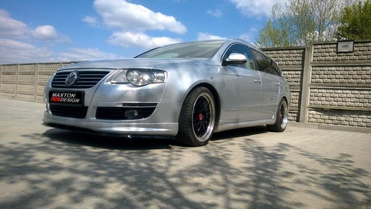 Frontlippe passend für VW Passat B6 R-LINE schwarz Hochglanz