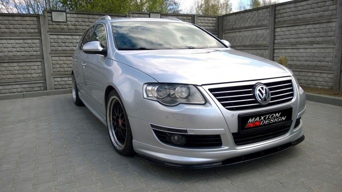 Frontlippe passend für VW Passat B6 R-LINE schwarz Hochglanz