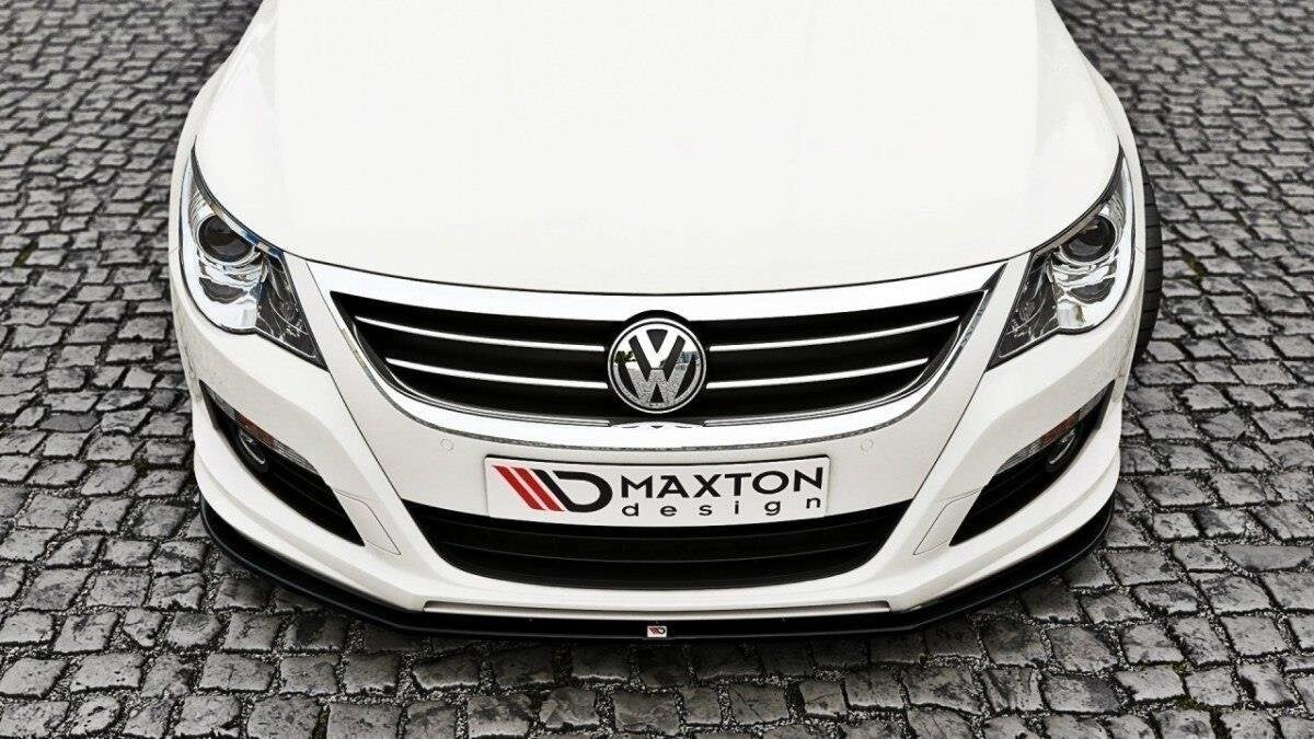 Frontlippe passend für VW Passat CC R36 RLINE (vor FL) schwarz Hochglanz