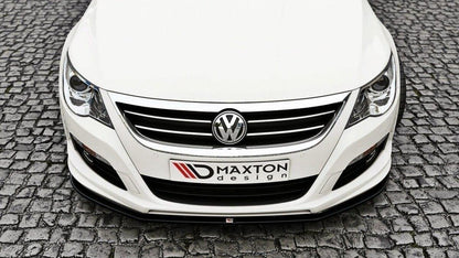 Frontlippe passend für VW Passat CC R36 RLINE (vor FL) schwarz Hochglanz