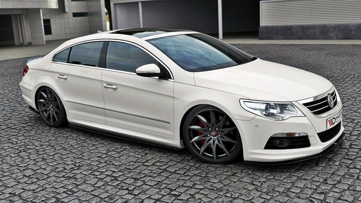 Frontlippe passend für VW Passat CC R36 RLINE (vor FL) schwarz Hochglanz