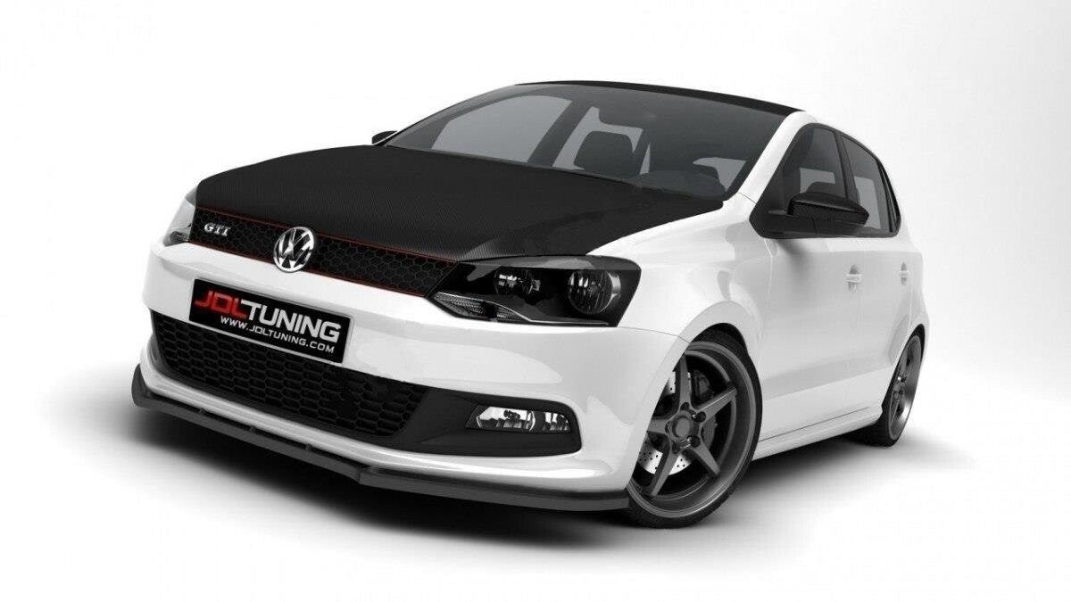 Frontlippe passend für VW Polo GTI Mk5 schwarz Hochglanz