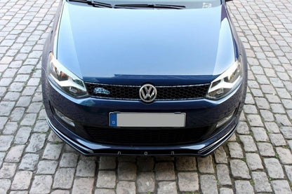 Frontlippe passend für VW Polo Mk5 schwarz Hochglanz