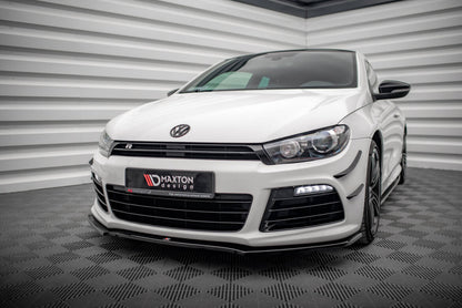 Frontlippe passend für VW Scirocco R ver2 schwarz Hochglanz