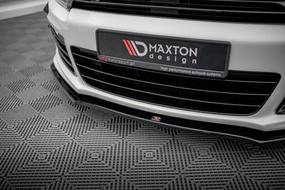 Frontlippe passend für VW Scirocco R ver2 schwarz Hochglanz
