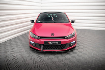 Frontlippe passend für VW Scirocco schwarz Hochglanz