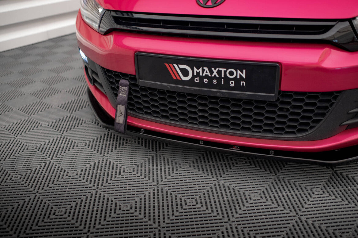 Frontlippe passend für VW Scirocco schwarz Hochglanz