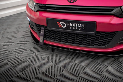 Frontlippe passend für VW Scirocco schwarz Hochglanz