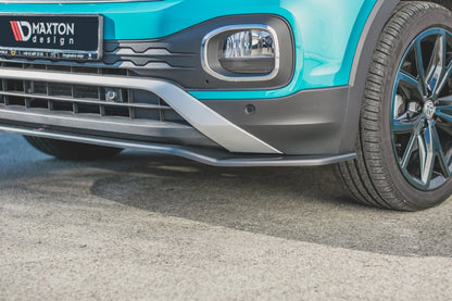 Frontlippe passend für VW T-Cross schwarz Hochglanz