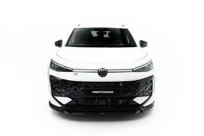 Frontlippe passend für VW T-Roc R-Line Mk2 schwarz Hochglanz