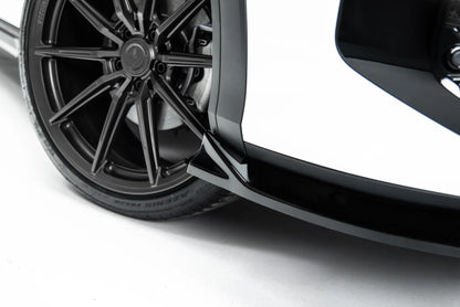 Frontlippe passend für VW T-Roc R-Line Mk2 schwarz Hochglanz