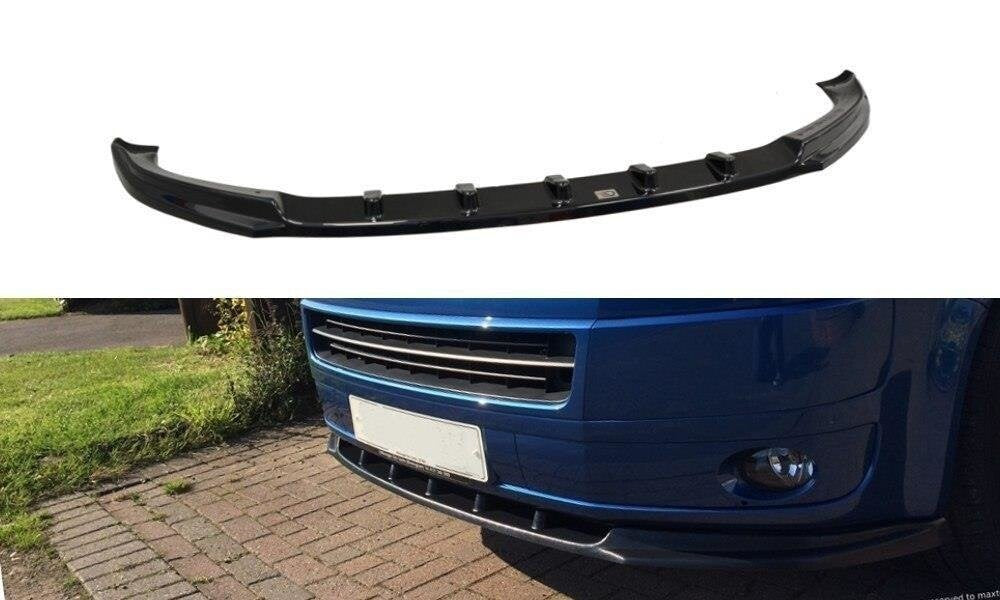 Frontlippe passend für VW T5 FL schwarz Hochglanz