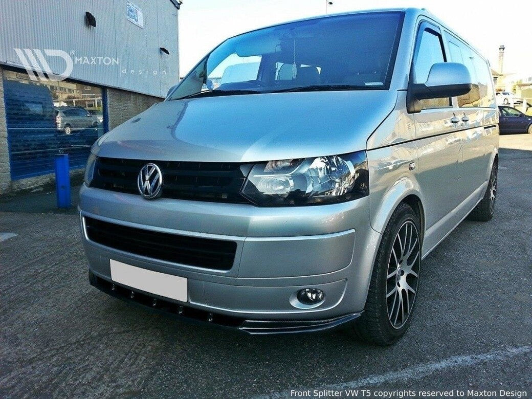 Frontlippe passend für VW T5 FL schwarz Hochglanz