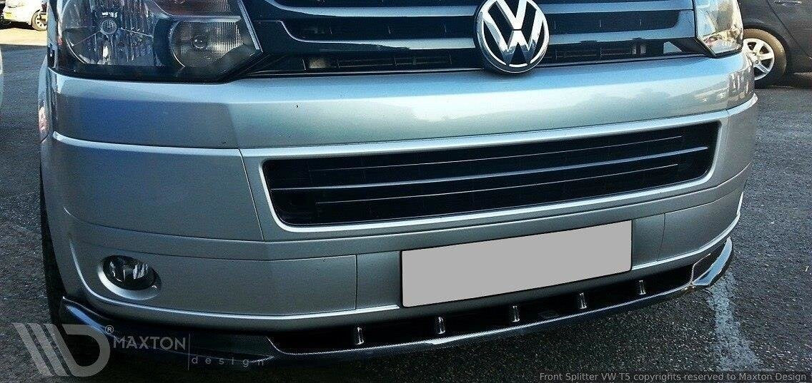 Frontlippe passend für VW T5 FL schwarz Hochglanz