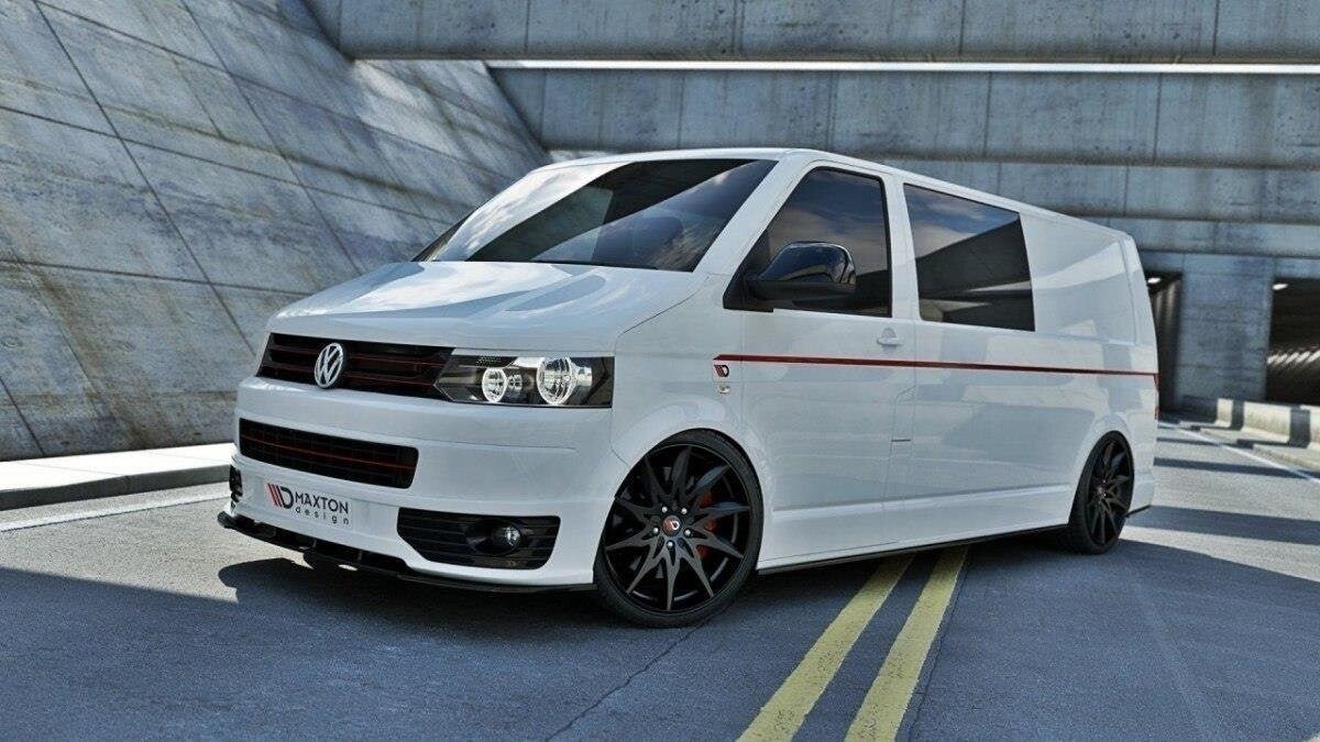 Frontlippe passend für VW T5 SPORTLINE schwarz Hochglanz