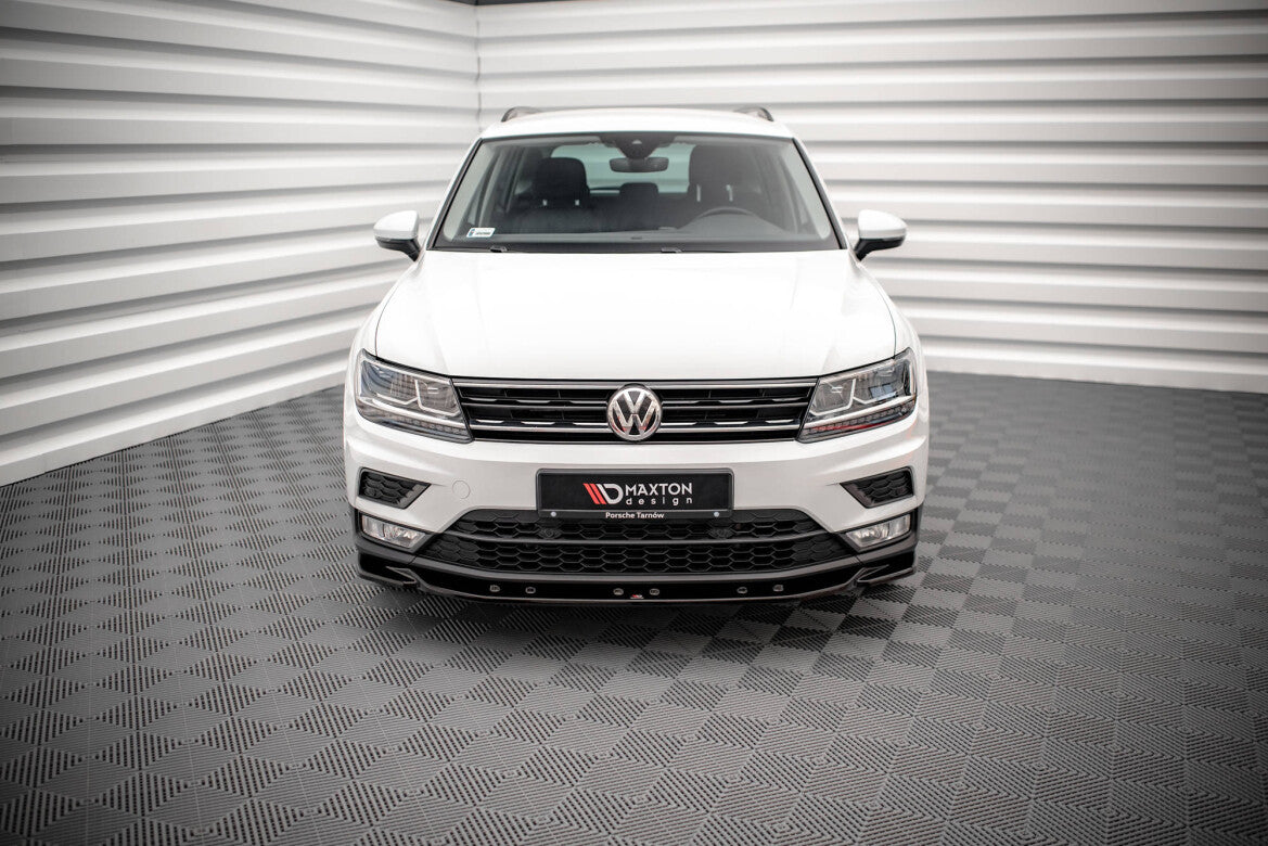 Frontlippe passend für VW Tiguan Mk2 schwarz Hochglanz