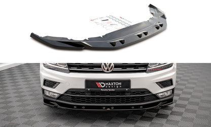 Frontlippe passend für VW Tiguan Mk2 schwarz Hochglanz
