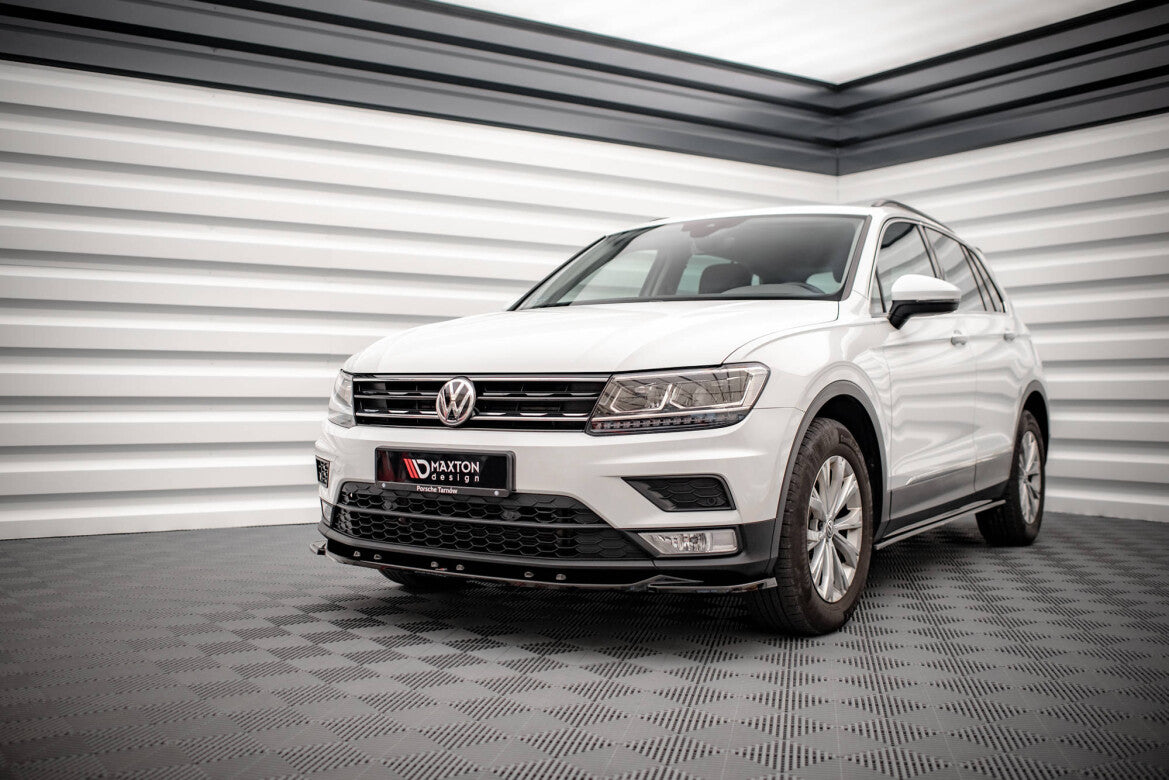 Frontlippe passend für VW Tiguan Mk2 schwarz Hochglanz