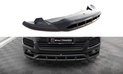 Frontlippe passend für VW Touareg Mk2 schwarz Hochglanz