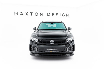 Frontlippe passend für VW Touareg R-Line Mk3 FL schwarz Hochglanz