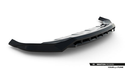 Frontlippe passend für VW Touareg R-Line Mk3 FL schwarz Hochglanz