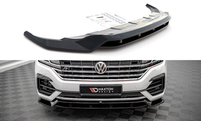 Frontlippe passend für VW Touareg R-Line Mk3 schwarz Hochglanz