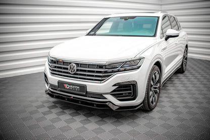 Frontlippe passend für VW Touareg R-Line Mk3 schwarz Hochglanz
