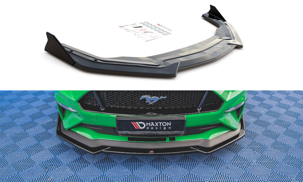 Frontlippe V.1 + Flaps passend für Ford Mustang GT Mk6 FL