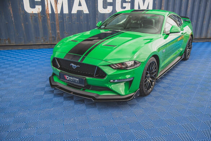 Frontlippe V.1 + Flaps passend für Ford Mustang GT Mk6 FL
