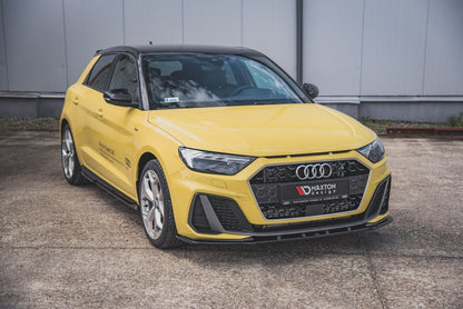 Frontlippe V.1 passend für Audi A1 S-Line GB schwarz Hochglanz
