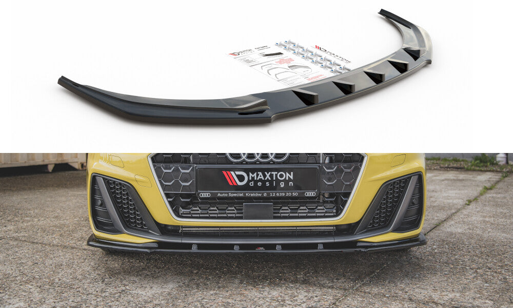 Frontlippe V.1 passend für Audi A1 S-Line GB schwarz Hochglanz
