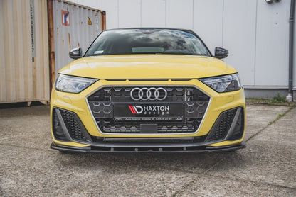 Frontlippe V.1 passend für Audi A1 S-Line GB schwarz Hochglanz