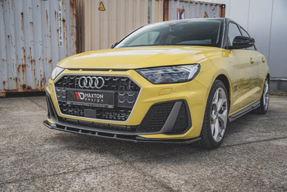 Frontlippe V.1 passend für Audi A1 S-Line GB schwarz Hochglanz