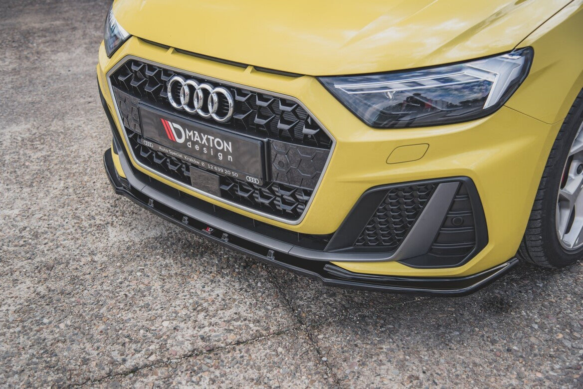 Frontlippe V.1 passend für Audi A1 S-Line GB schwarz Hochglanz