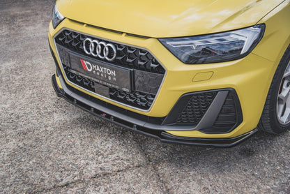 Frontlippe V.1 passend für Audi A1 S-Line GB schwarz Hochglanz