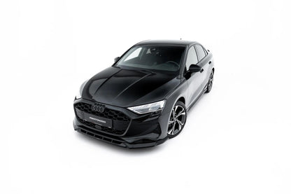 Frontlippe V.1 passend für Audi A3 Limousine 8Y Facelift schwarz Hochglanz