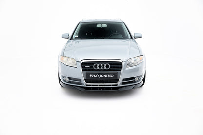 Frontlippe V.1 passend für Audi A4 B7 schwarz Hochglanz