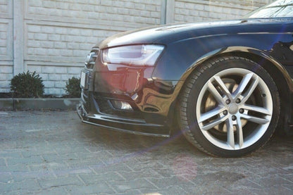 Frontlippe V.1 passend für Audi A4 B8 FL schwarz Hochglanz