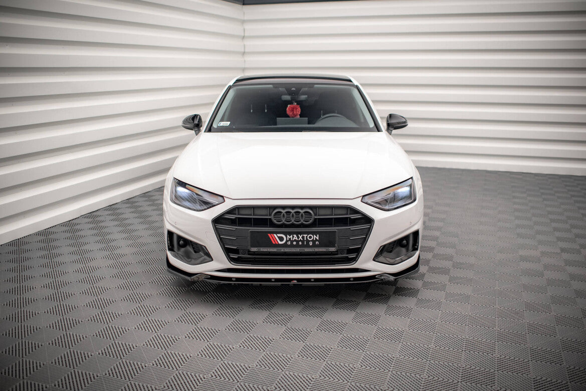 Frontlippe V.1 passend für Audi A4 B9 FL schwarz Hochglanz