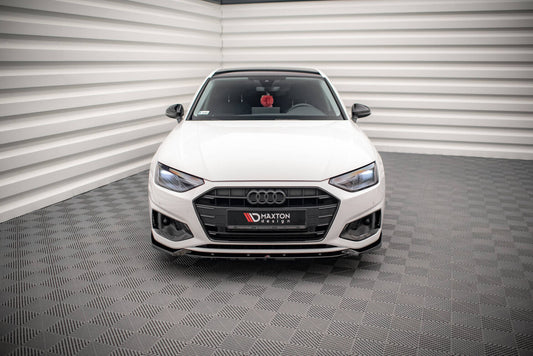 Frontlippe V.1 passend für Audi A4 B9 FL schwarz Hochglanz