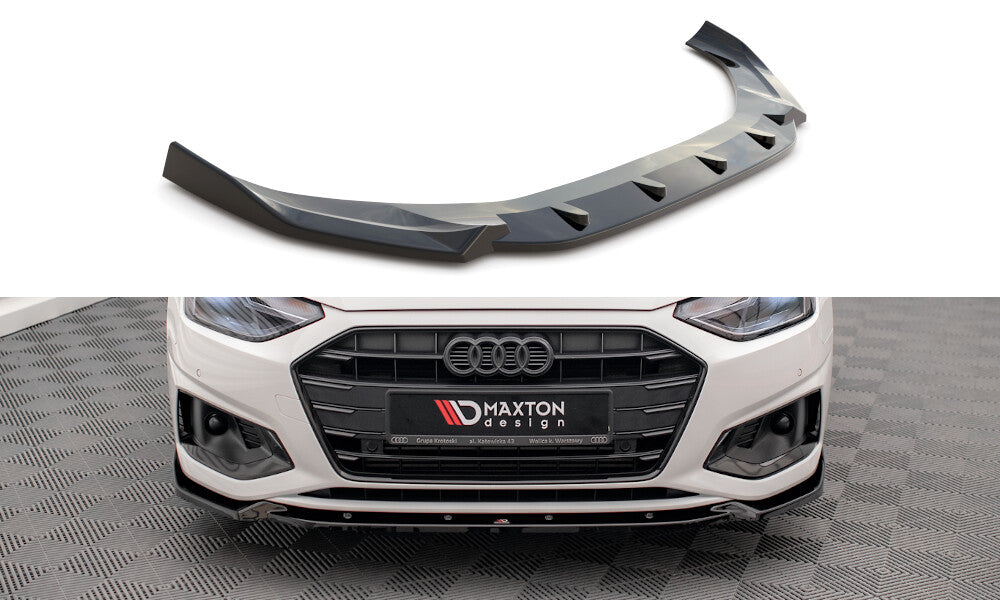 Frontlippe V.1 passend für Audi A4 B9 FL schwarz Hochglanz