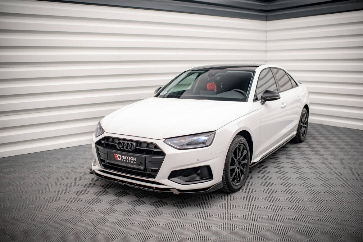 Frontlippe V.1 passend für Audi A4 B9 FL schwarz Hochglanz