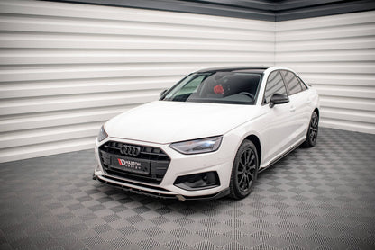 Frontlippe V.1 passend für Audi A4 B9 FL schwarz Hochglanz